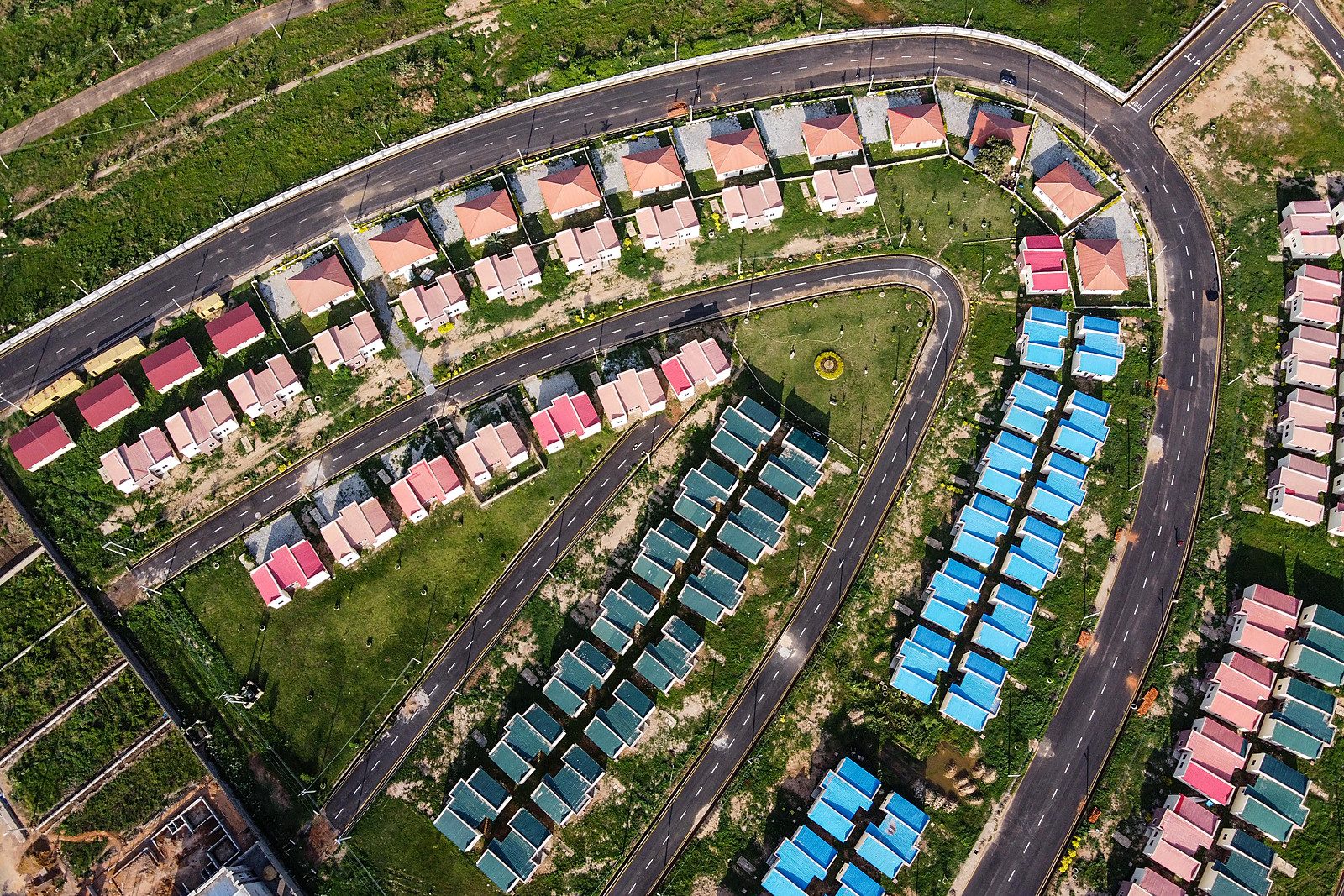 Aerial view of Family Homes Estate in Darmanawa, Kano