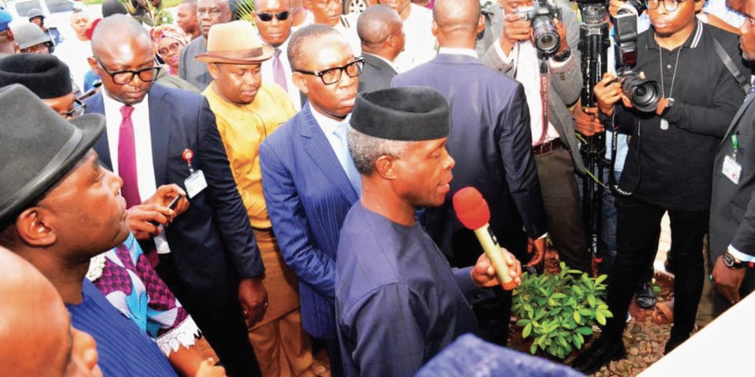 Vice President Yemi Osinbajo commissions Family Homes Funds Estate in Asaba