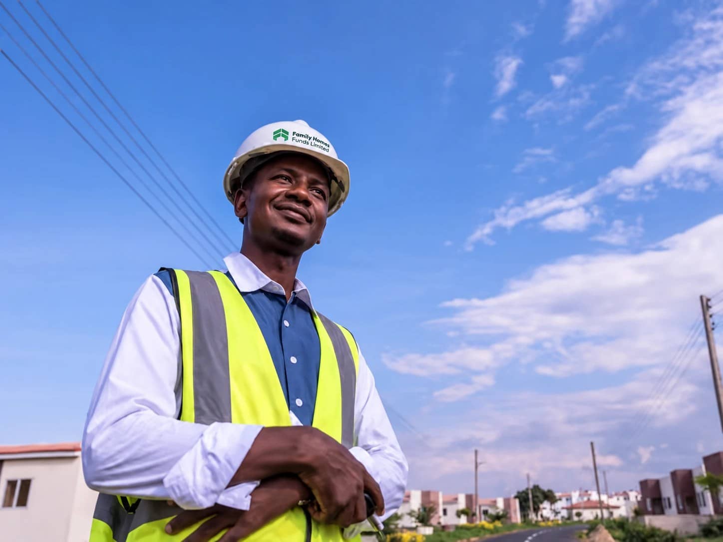 FHFL site engineer at a housing estate